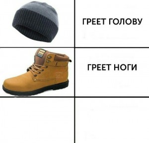 Create meme: warm head, warm feet, stylish men's boots winter, shoes