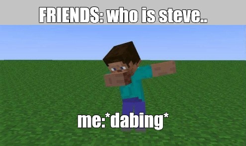 herobrine and steve friends