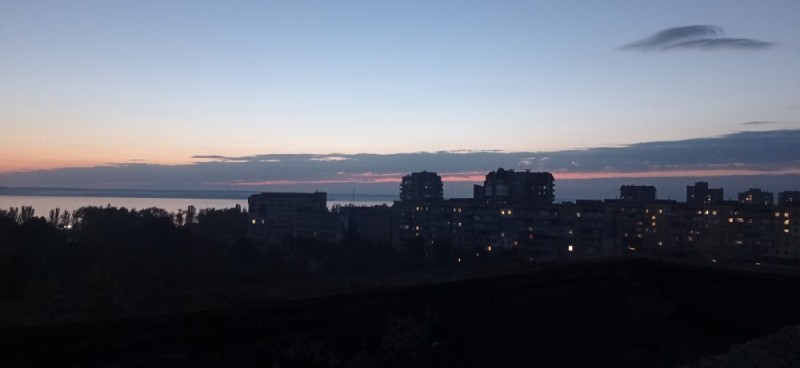 Create meme: darkness, sea view from the window, sochi landscape from the window