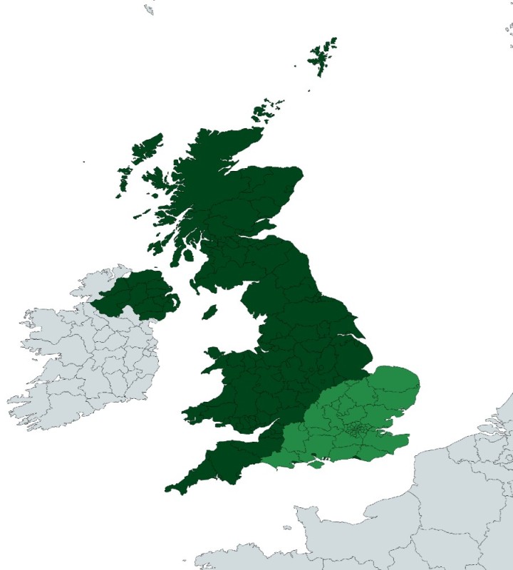 Create meme: map of Great Britain and Ireland, great britain map, geoconture of Great Britain