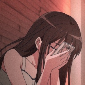 Создать мем: sad anime girl, anime, девушка из аниме