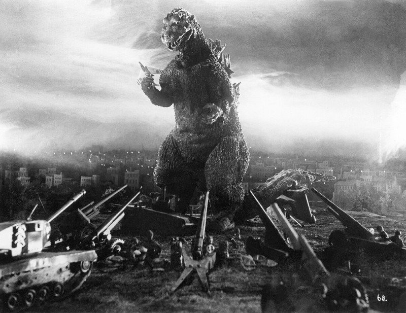 Create meme: godzilla 1954, godzilla 1954, Godzilla king of the monsters