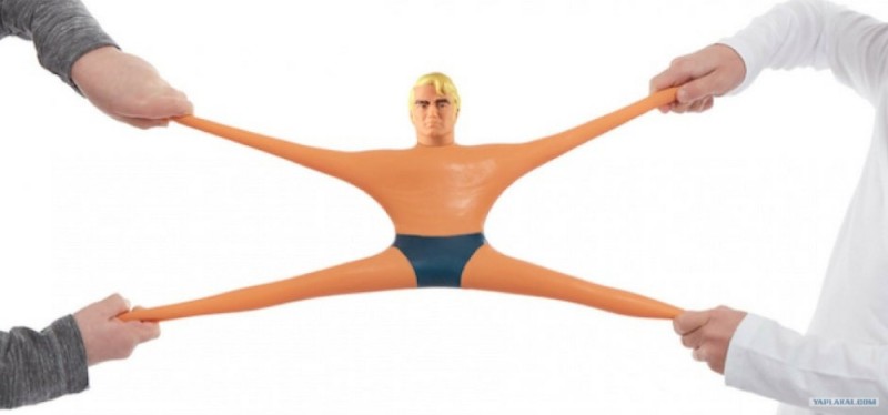 Create meme: stretch armstrong, toffee toy, toy 