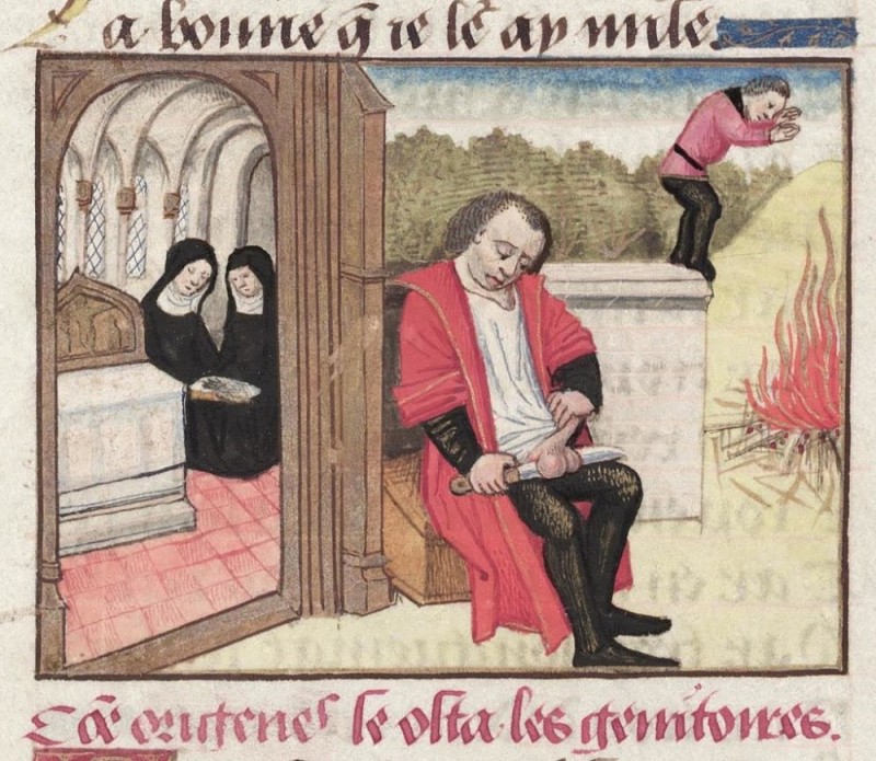 Создать мем: евнух средневековья, средневековые миниатюры, оскопление мужчин в средневековье