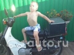 Create meme: motorcycle, Kid on a moped