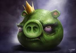 Create meme: piggy from angri birds, The pigs of Angri Birds, angry birds pig