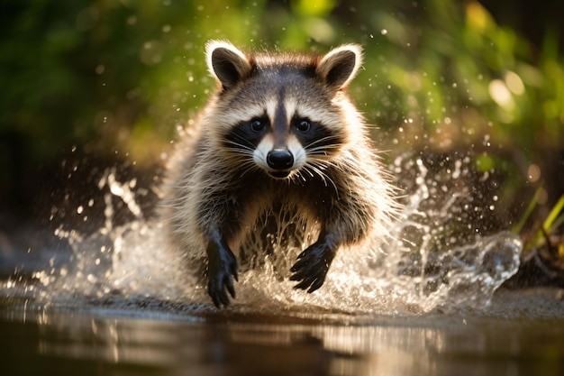 Создать мем: енот красивый, енотик, a raccoon