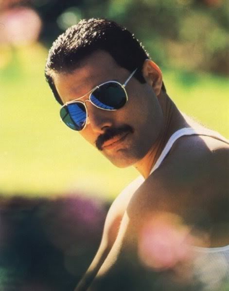 Create meme: mercury freddie "mr. bad guy", Freddie Mercury in glasses, Mr. bad guy Freddie Mercury