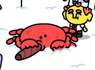 Create meme: crab animation, crab , crab drawings