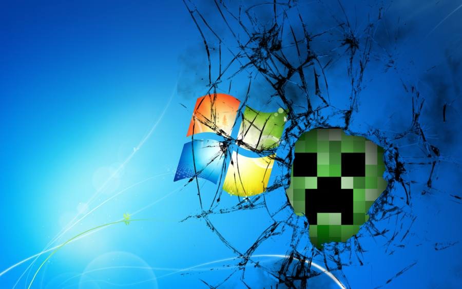 Майнкрафт windows xp. КРИПЕР на рабочий стол. Виндовс 10 с КРИПЕРОМ. Windows майнкрафт. Разбитый экран с КРИПЕРОМ.