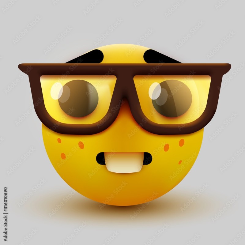 Create meme: emoticons beautiful, emoji smiley face, smiley face with black glasses