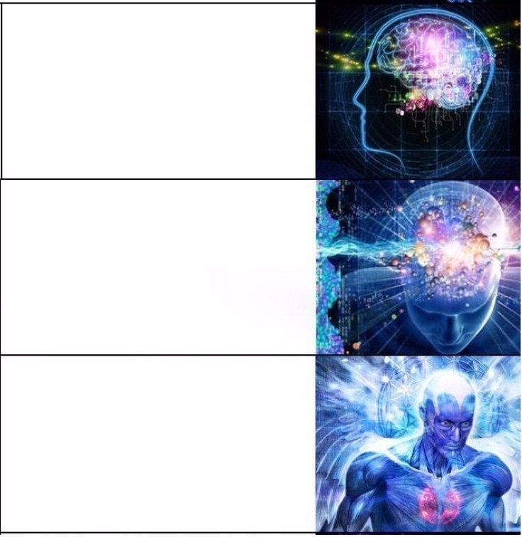 Create meme: man universe meme, meme about the brain overmind, supermind