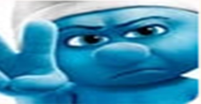 Create meme: the smurf man, Grumpy Smurfs 2L, the Smurfs 