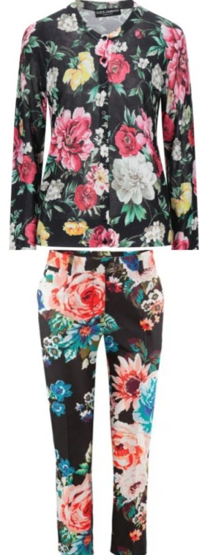 Create meme: women's trousers with floral print, dolce gabbana jacket, dolce gabbana jacket