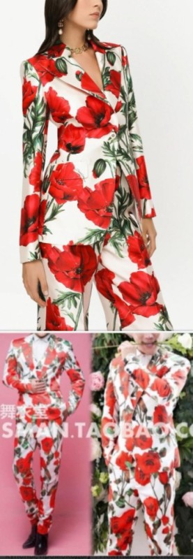 Create meme: dolce gabbana pantsuits, dolce gabbana print, dolce gabbana rose print