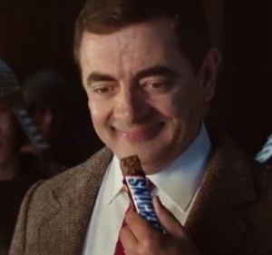 Create meme: Mr. bean the series, Snickers Mr bean, snickers Mr bean