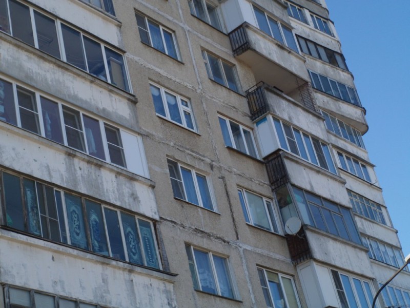 Create meme: residential house , balconies, glazing of balconies