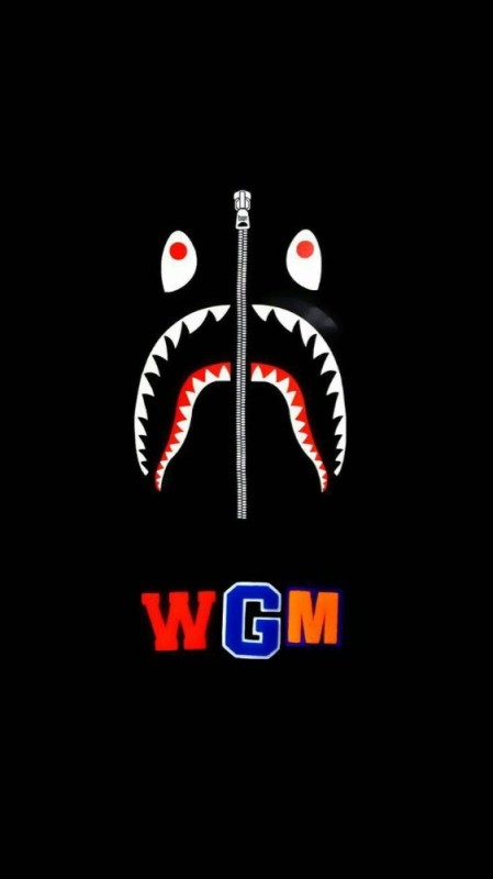 Create meme: bape shark logo, bape shark Wallpaper, cape shark T-shirt