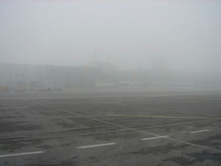 Create meme: thick fog , fog at the airport, in the fog