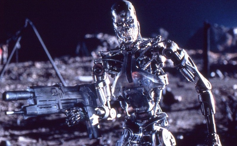 Create meme: t 800 terminator, terminator 1 , Terminator 2 skynet robots
