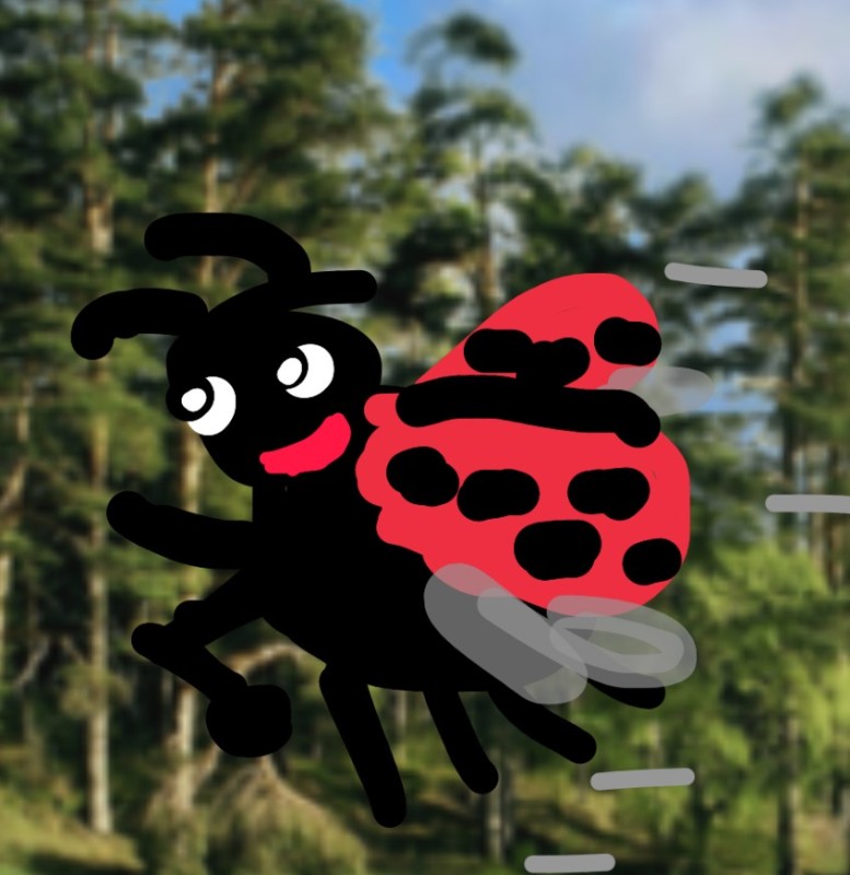 Create meme: ladybug for children, insects for children, ladybird ladybird