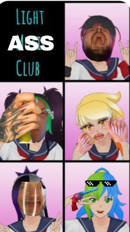 Create meme: anime , yandere simulator, yandere music club simulator