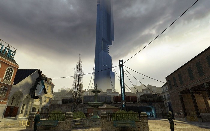 Create meme: half life 2 city 17, The citadel of Half Life, citadel half life