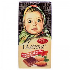 Create meme: chocolate Alenka with nuts, Alyonka milk chocolate with hazelnuts, chocolate strawberry almond