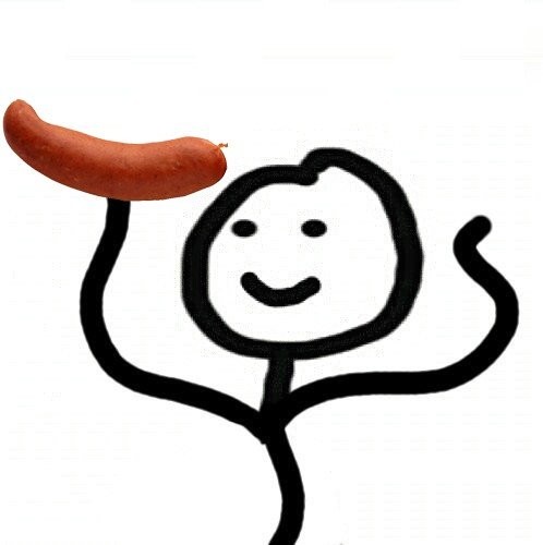 Create meme: sausage, stickers carbonica, Telebank 