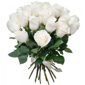 Создать мем: букет белый, букет из белых роз, букет цветов «25 белых роз»