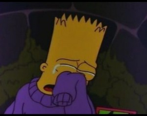 Create meme: The simpsons, the simpsons sad, sad Bart