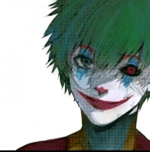 Create meme: clown, fictional character, Tokyo ghoul