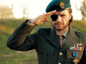 Create meme: big boss salutes