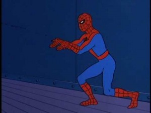 Create meme: spider-man 1967, spider man i don't, spider man gif