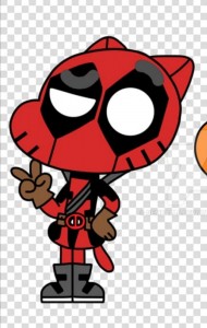Create meme: deadpool and Spiderman Chibi, Chibi deadpool, Chibi deadpool drawing