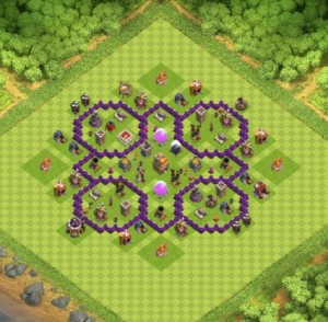 Создать мем: th7 bases, Clash of Clans, th 6 base layout