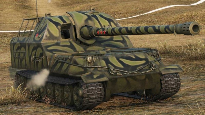 Create meme: world of tanks, self-propelled gun tank, object 261