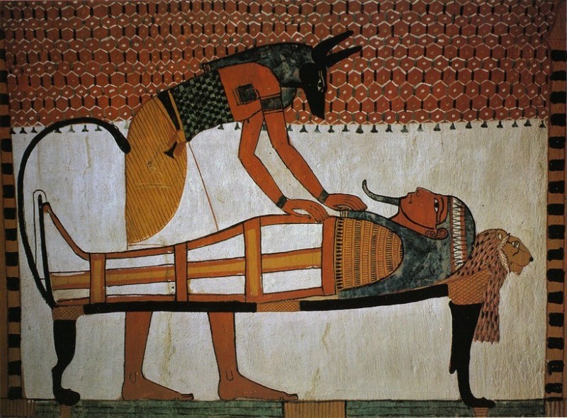 Create meme: Egyptian frescoes ancient Egypt Anubis, ancient egypt sarcophagus of osiris, embalming in ancient Egypt