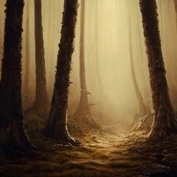 Create meme: forest fog, nature , darkness