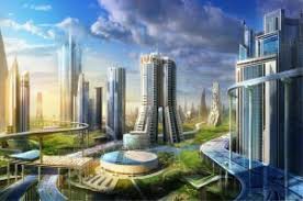 Create meme: futuristic city of the future, the project city of the future, background the city of the future
