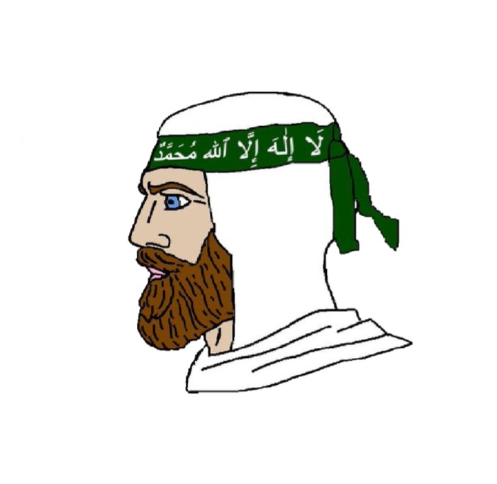 Create meme: arabic drawings, girl , memes 