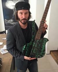 Create meme: Keanu Reeves , keanu reeves bassist, Keanu Reeves with bass