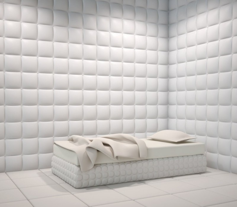 Create meme: a room with soft walls, the white room psychiatric hospital, a ward with soft walls