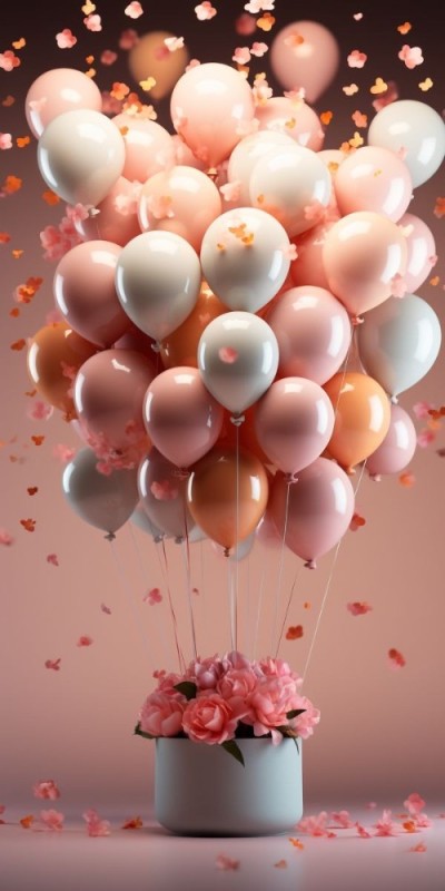Create meme: balls , pink balloons, pink balls