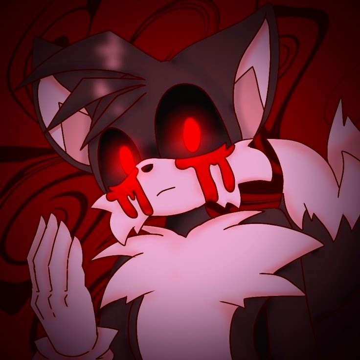 Create meme: tails art, tails exe, sonic exe 