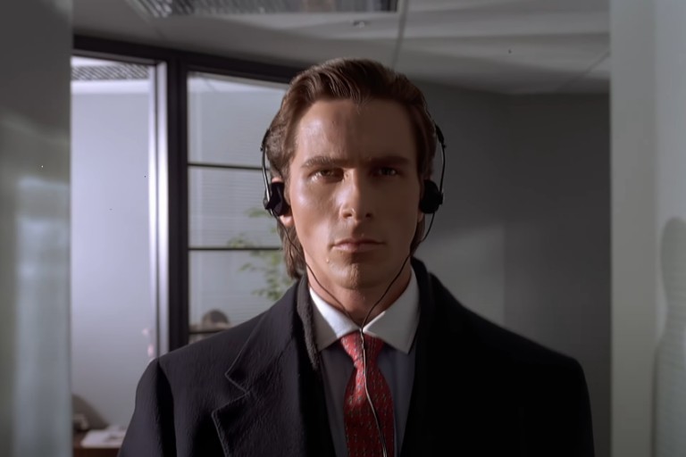 Create meme: Christian bale American psycho, Patrick Bateman Christian Bale American Psychopath 2000, Patrick Bateman