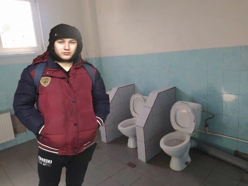 Create meme: people , school toilet, school toilet