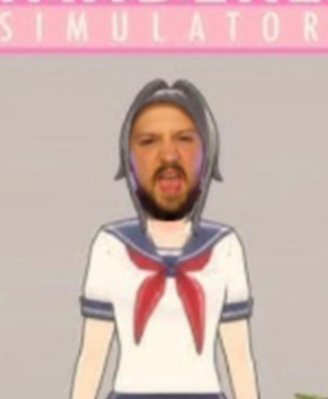 Создать мем: yandere simulator, яндере чан, яндере