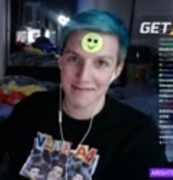 Create meme: mazell's smile of twitch, streamer, ninja twitch