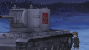 Create meme: anime tankistki, girls und panzer kV-2